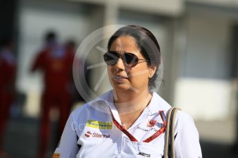 World © Octane Photographic Ltd. Sauber F1 Team, Team Principal - Monisha Kaltenborn. Sunday 18th September 2016, F1 Singapore GP Paddock, Marina Bay Circuit, Singapore. Digital Ref : 1722CB1D7344