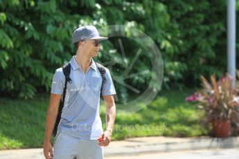 World © Octane Photographic Ltd. Manor Racing MRT05 - Pascal Wehrlein. Thursday 15th September 2016, F1 Singapore GP Paddock, Marina Bay Circuit, Singapore. Digital Ref : 1713CB1D5348