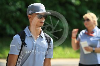 World © Octane Photographic Ltd. Manor Racing MRT05 - Pascal Wehrlein. Thursday 15th September 2016, F1 Singapore GP Paddock, Marina Bay Circuit, Singapore. Digital Ref : 1713CB1D5355