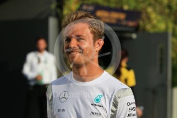 World © Octane Photographic Ltd. Mercedes AMG Petronas W07 Hybrid – Nico Rosberg. Thursday 15th September 2016, F1 Singapore GP Paddock, Marina Bay Circuit, Singapore. Digital Ref :1713CB1D5453