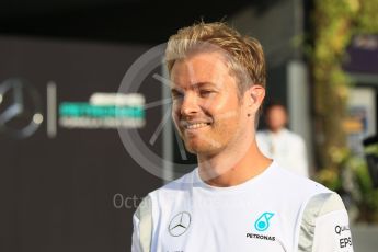 World © Octane Photographic Ltd. Mercedes AMG Petronas W07 Hybrid – Nico Rosberg. Thursday 15th September 2016, F1 Singapore GP Paddock, Marina Bay Circuit, Singapore. Digital Ref :1713CB1D5457