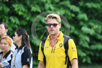 World © Octane Photographic Ltd. Renault Sport F1 Team - Jack Clark. Thursday 15th September 2016, F1 Singapore GP Paddock, Marina Bay Circuit, Singapore. Digital Ref :1713CB1D5471