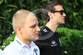 World © Octane Photographic Ltd. Williams Martini Racing, Williams Mercedes FW38 – Valtteri Bottas. Thursday 15th September 2016, F1 Singapore GP Paddock, Marina Bay Circuit, Singapore. Digital Ref :1713CB1D5519
