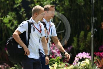 World © Octane Photographic Ltd. Williams Martini Racing, Williams Mercedes FW38 – Valtteri Bottas. Thursday 15th September 2016, F1 Singapore GP Paddock, Marina Bay Circuit, Singapore. Digital Ref : 1713CB5D3522