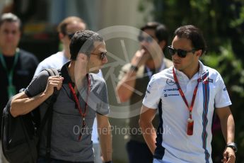 World © Octane Photographic Ltd. Williams Martini Racing, Williams Mercedes FW38 – Felipe Massa. Thursday 15th September 2016, F1 Singapore GP Paddock, Marina Bay Circuit, Singapore. Digital Ref : 1713CB5D3578