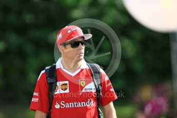 World © Octane Photographic Ltd. Scuderia Ferrari SF16-H – Kimi Raikkonen. Thursday 15th September 2016, F1 Singapore GP Paddock, Marina Bay Circuit, Singapore. Digital Ref : 1713CB5D3632