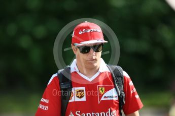 World © Octane Photographic Ltd. Scuderia Ferrari SF16-H – Kimi Raikkonen. Thursday 15th September 2016, F1 Singapore GP Paddock, Marina Bay Circuit, Singapore. Digital Ref : 1713CB5D3639