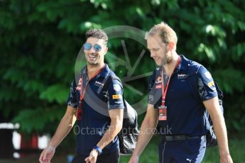 World © Octane Photographic Ltd. Red Bull Racing RB12 – Daniel Ricciardo. Thursday 15th September 2016, F1 Singapore GP Paddock, Marina Bay Circuit, Singapore. Digital Ref :1713CB5D3711