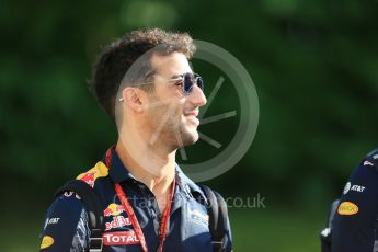 World © Octane Photographic Ltd. Red Bull Racing RB12 – Daniel Ricciardo. Thursday 15th September 2016, F1 Singapore GP Paddock, Marina Bay Circuit, Singapore. Digital Ref :1713CB5D3747