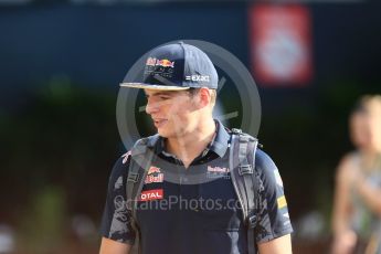 World © Octane Photographic Ltd. Red Bull Racing RB12 – Max Verstappen. Thursday 15th September 2016, F1 Singapore GP Paddock, Marina Bay Circuit, Singapore. Digital Ref :1713CB5D3760