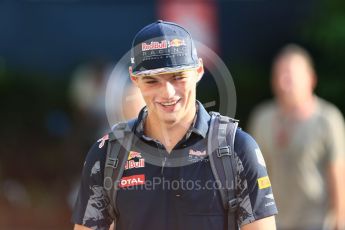 World © Octane Photographic Ltd. Red Bull Racing RB12 – Max Verstappen. Thursday 15th September 2016, F1 Singapore GP Paddock, Marina Bay Circuit, Singapore. Digital Ref :1713CB5D3763