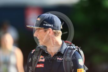 World © Octane Photographic Ltd. Red Bull Racing RB12 – Max Verstappen. Thursday 15th September 2016, F1 Singapore GP Paddock, Marina Bay Circuit, Singapore. Digital Ref :1713CB5D3766