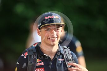 World © Octane Photographic Ltd. Red Bull Racing RB12 – Max Verstappen. Thursday 15th September 2016, F1 Singapore GP Paddock, Marina Bay Circuit, Singapore. Digital Ref :1713CB5D3772