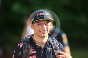 World © Octane Photographic Ltd. Red Bull Racing RB12 – Max Verstappen. Thursday 15th September 2016, F1 Singapore GP Paddock, Marina Bay Circuit, Singapore. Digital Ref :1713CB5D3772