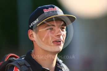 World © Octane Photographic Ltd. Red Bull Racing RB12 – Max Verstappen. Thursday 15th September 2016, F1 Singapore GP Paddock, Marina Bay Circuit, Singapore. Digital Ref :1713CB5D3784