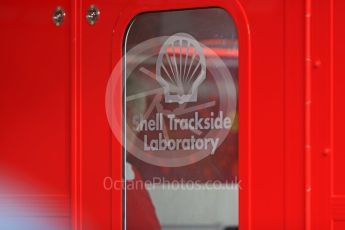 World © Octane Photographic Ltd. Scuderia Ferrari - Shell Trackside Laboratory. Thursday 15th September 2016, F1 Singapore GP Paddock, Marina Bay Circuit, Singapore. Digital Ref :1713CB5D3804