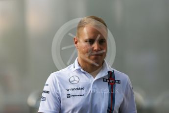 World © Octane Photographic Ltd. Williams Martini Racing, Williams Mercedes FW38 – Valtteri Bottas. Thursday 15th September 2016, F1 Singapore GP Paddock, Marina Bay Circuit, Singapore. Digital Ref :1713CB5D3854