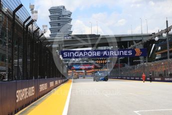 World © Octane Photographic Ltd. Start/ finish straight. Thursday 15th September 2016, F1 Singapore GP, Marina Bay Circuit, Singapore. Digital Ref : 1713LB1D8400