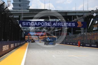 World © Octane Photographic Ltd. Start/ finish straight. Thursday 15th September 2016, F1 Singapore GP, Marina Bay Circuit, Singapore. Digital Ref : 1713LB1D8406
