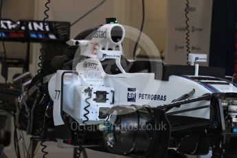 World © Octane Photographic Ltd. Williams Martini Racing, Williams Mercedes FW38 – Valtteri Bottas. Thursday 15th September 2016, F1 Singapore GP Pitlane, Marina Bay Circuit, Singapore. Digital Ref : 1713LB1D8476