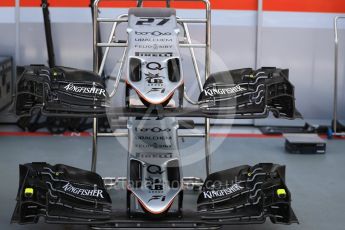 World © Octane Photographic Ltd. Sahara Force India VJM09 - Nico Hulkenberg. Thursday 15th September 2016, F1 Singapore GP Pitlane, Marina Bay Circuit, Singapore. Digital Ref : 1713LB1D8506