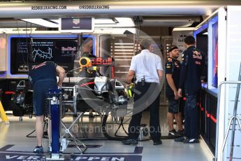 World © Octane Photographic Ltd. Red Bull Racing RB12. Thursday 15th September 2016, F1 Singapore GP Pitlane, Marina Bay Circuit, Singapore. Digital Ref : 1713LB1D8643