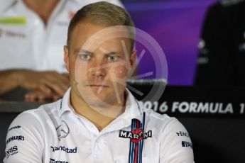 World © Octane Photographic Ltd. F1 Singapore GP FIA Drivers’ Press Conference, Marina Bay Circuit, Singapore. Thursday 15th September 2016. Williams Martini Racing – Valtteri Bottas. Digital Ref :1714LB1D8786