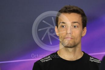 World © Octane Photographic Ltd. F1 Singapore GP FIA Drivers’ Press Conference, Marina Bay Circuit, Singapore. Thursday 15th September 2016. Renault Sport F1 Team – Jolyon Palmer. Digital Ref :1714LB1D8797