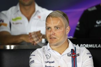 World © Octane Photographic Ltd. F1 Singapore GP FIA Drivers’ Press Conference, Marina Bay Circuit, Singapore. Thursday 15th September 2016. Williams Martini Racing – Valtteri Bottas. Digital Ref :1714LB1D8982