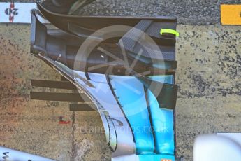 World © Octane Photographic Ltd. Mercedes AMG Petronas W07 Hybrid front wing detail. Friday 13th May 2016, F1 Spanish GP, Circuit de Barcelona Catalunya, Spain. Digital Ref :1537CB1D6589