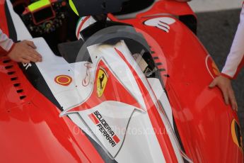 World © Octane Photographic Ltd. Scuderia Ferrari SF16-H. Friday 13th May 2016, F1 Spanish GP Set up, Circuit de Barcelona Catalunya, Spain. Digital Ref : 1537CB1D6635