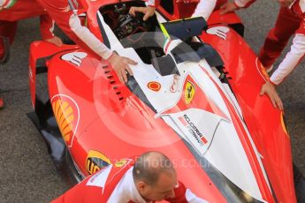 World © Octane Photographic Ltd. Scuderia Ferrari SF16-H. Friday 13th May 2016, F1 Spanish GP Set up, Circuit de Barcelona Catalunya, Spain. Digital Ref : 1537CB1D6644