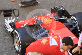 World © Octane Photographic Ltd. Scuderia Ferrari SF16-H. Friday 13th May 2016, F1 Spanish GP Set up, Circuit de Barcelona Catalunya, Spain. Digital Ref : 1537CB1D6648