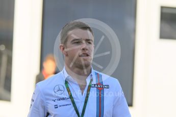 World © Octane Photographic Ltd. Williams Martini Racing, Williams Mercedes FW38 Reserve Driver – Paul di Resta. Friday 13th May 2016, F1 Spanish GP paddock, Circuit de Barcelona Catalunya, Spain. Digital Ref :1537CB1D6665