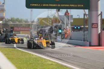 World © Octane Photographic Ltd. Renault Sport F1 Team RS16 Reserve Driver – Esteban Ocon. Friday 13th May 2016, F1 Spanish GP - Practice 1, Circuit de Barcelona Catalunya, Spain. Digital Ref : 1536CB1D6849