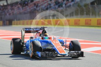 World © Octane Photographic Ltd. Manor Racing MRT05 - Pascal Wehrlein. Friday 13th May 2016, F1 Spanish GP - Practice 1, Circuit de Barcelona Catalunya, Spain. Digital Ref : 1536CB1D6874
