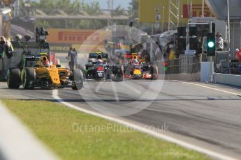 World © Octane Photographic Ltd. Renault Sport F1 Team RS16 Reserve Driver – Esteban Ocon. Friday 13th May 2016, F1 Spanish GP - Practice 1, Circuit de Barcelona Catalunya, Spain. Digital Ref : 1536CB1D6954