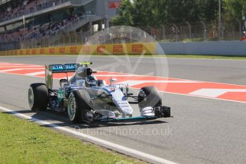 World © Octane Photographic Ltd. Mercedes AMG Petronas W07 Hybrid – Nico Rosberg. Friday 13th May 2016, F1 Spanish GP - Practice 1, Circuit de Barcelona Catalunya, Spain. Digital Ref : 1536CB1D7116