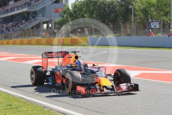 World © Octane Photographic Ltd. Red Bull Racing RB12 – Daniel Ricciardo. Friday 13th May 2016, F1 Spanish GP - Practice 1, Circuit de Barcelona Catalunya, Spain. Digital Ref : 1536CB1D7119