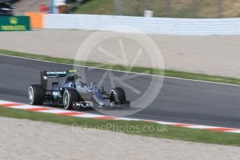World © Octane Photographic Ltd. Mercedes AMG Petronas W07 Hybrid – Nico Rosberg. Friday 13th May 2016, F1 Spanish GP - Practice 1, Circuit de Barcelona Catalunya, Spain. Digital Ref : 1536CB1D7177