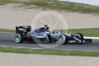 World © Octane Photographic Ltd. Mercedes AMG Petronas W07 Hybrid – Lewis Hamilton. Friday 13th May 2016, F1 Spanish GP - Practice 1, Circuit de Barcelona Catalunya, Spain. Digital Ref : 1536CB1D7193