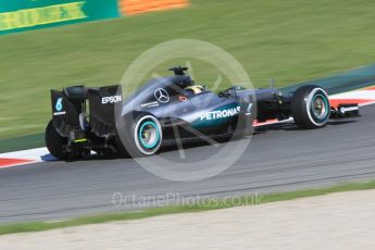 World © Octane Photographic Ltd. Mercedes AMG Petronas W07 Hybrid – Lewis Hamilton. Friday 13th May 2016, F1 Spanish GP - Practice 1, Circuit de Barcelona Catalunya, Spain. Digital Ref : 1536CB1D7201