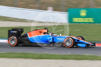 World © Octane Photographic Ltd. Manor Racing MRT05 - Pascal Wehrlein. Friday 13th May 2016, F1 Spanish GP - Practice 1, Circuit de Barcelona Catalunya, Spain. Digital Ref : 1536CB1D7272