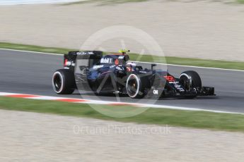 World © Octane Photographic Ltd. McLaren Honda MP4-31 – Jenson Button. Friday 13th May 2016, F1 Spanish GP - Practice 1, Circuit de Barcelona Catalunya, Spain. Digital Ref : 1536CB1D7354