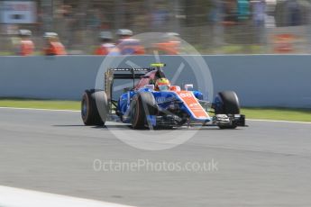 World © Octane Photographic Ltd. Manor Racing MRT05 – Rio Haryanto. Friday 13th May 2016, F1 Spanish GP - Practice 1, Circuit de Barcelona Catalunya, Spain. Digital Ref : 1536CB1D7369