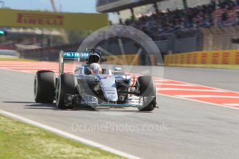 World © Octane Photographic Ltd. Mercedes AMG Petronas W07 Hybrid – Lewis Hamilton. Friday 13th May 2016, F1 Spanish GP - Practice 1, Circuit de Barcelona Catalunya, Spain. Digital Ref : 1536CB1D7417