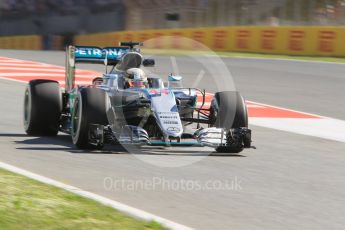 World © Octane Photographic Ltd. Mercedes AMG Petronas W07 Hybrid – Lewis Hamilton. Friday 13th May 2016, F1 Spanish GP - Practice 1, Circuit de Barcelona Catalunya, Spain. Digital Ref : 1536CB1D7419