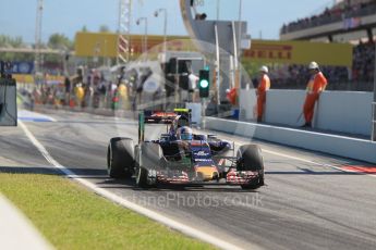 World © Octane Photographic Ltd. Scuderia Toro Rosso STR11 – Carlos Sainz. Friday 13th May 2016, F1 Spanish GP Practice 1, Circuit de Barcelona Catalunya, Spain. Digital Ref : 1536CB1D7437