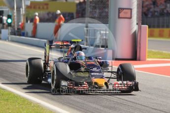 World © Octane Photographic Ltd. Scuderia Toro Rosso STR11 – Carlos Sainz. Friday 13th May 2016, F1 Spanish GP Practice 1, Circuit de Barcelona Catalunya, Spain. Digital Ref : 1536CB1D7443