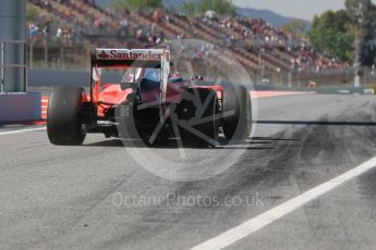 World © Octane Photographic Ltd. Scuderia Ferrari SF16-H – Sebastian Vettel. Friday 13th May 2016, F1 Spanish GP - Practice 1, Circuit de Barcelona Catalunya, Spain. Digital Ref : 1536CB1D7495